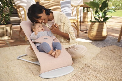 BabyBjorn Leżaczek Bliss Woven Jasny Róż Melanż