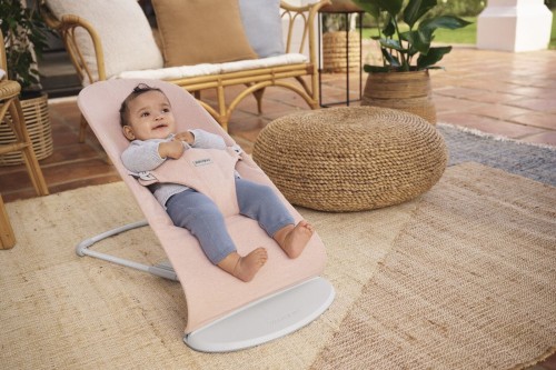 BabyBjorn Leżaczek Bliss Woven Jasny Róż Melanż