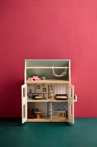 Kid's Concept Domek dla Lalek AIDEN Drewniany 3 Piętra 