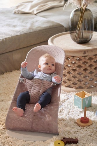 BabyBjorn Leżaczek Bliss Mesh Ciemny Róż