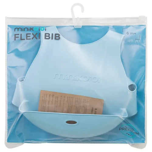 Minikoioi - Silicone Flexi Bib - Deep Blue.webp