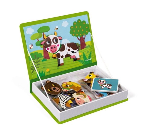 Janod Magnetibook Zwierzęta Układanka Magnetyczna 3+