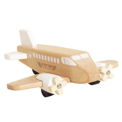 Le Toy Van Drewniany Samolot Ruchome Śmigła 2+