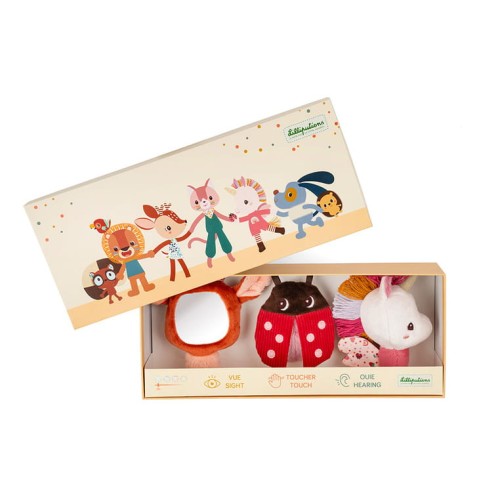 Lilliputiens Multisensoryczny zestaw Jednorożec Lena 0+