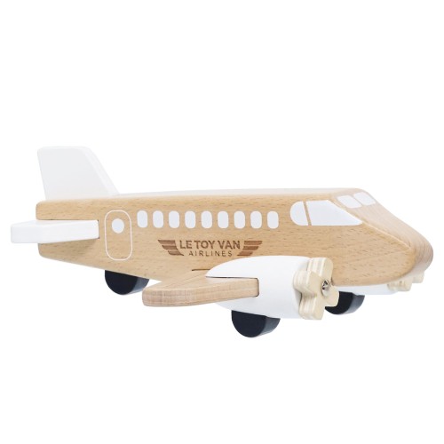 Le Toy Van Drewniany Samolot Ruchome Śmigła 2+
