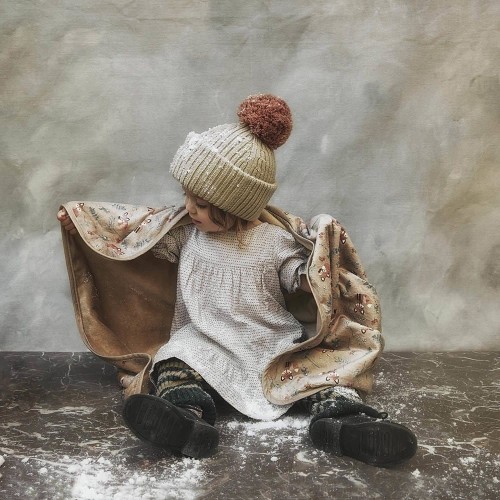 Elodie Details Czapka Wełniana Merino Pure Khaki 6–12m