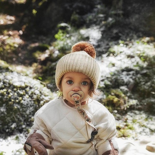 Elodie Details Czapka Wełniana Merino Pure Khaki 6–12m