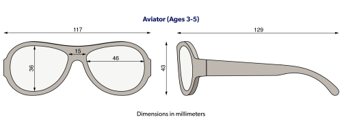 Babiators Okulary Aviator Nautical Navy 0-2 lat