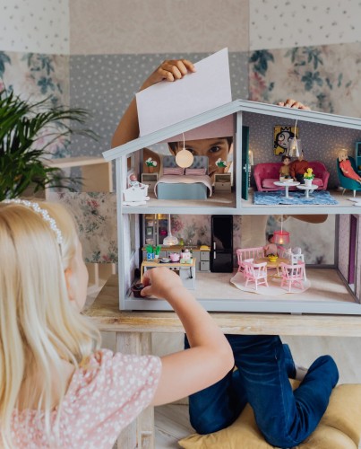 Zestaw mebli do salonu do domku dla lalek | Lundby