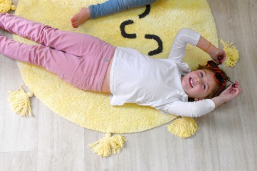 Lorena Canals Dywan bawełniany You're My Sunshine Ø100 cm