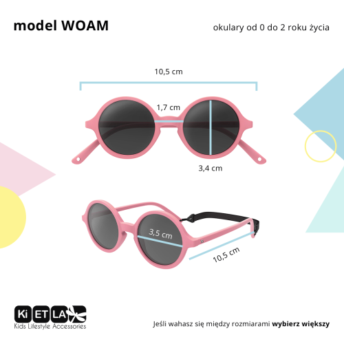 Ki ET LA Okulary Woam 0-2 Purple - Ochrona UVA/UVB