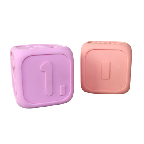 Jellystone Designs Kostki Edukacyjne Guma Balonowa/Brzoskwiniowa 12+ m