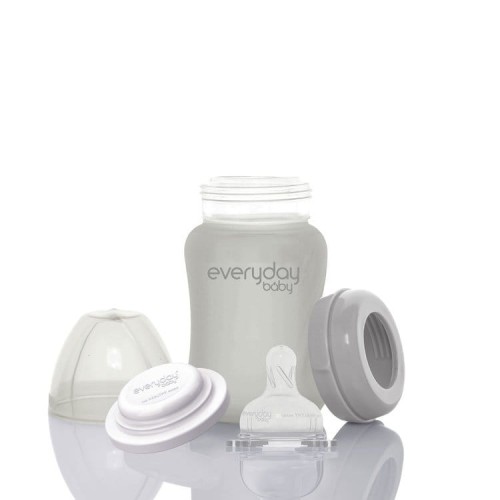 Everyday Baby Szklana butelka z antykolkowym smoczkiem S, 150 ml  