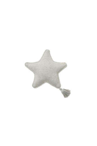 Lorena Canals Poduszka dziecięca Twinkle Star Grey 25×25 cm