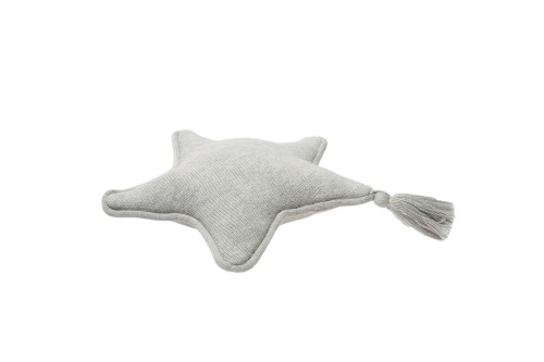 Lorena Canals Poduszka dziecięca Twinkle Star Grey 25×25 cm