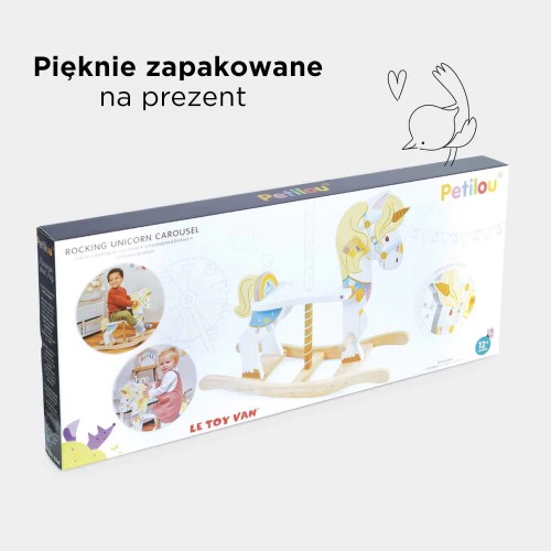 Drewniany jednorożec na biegunach  Le Toy Van