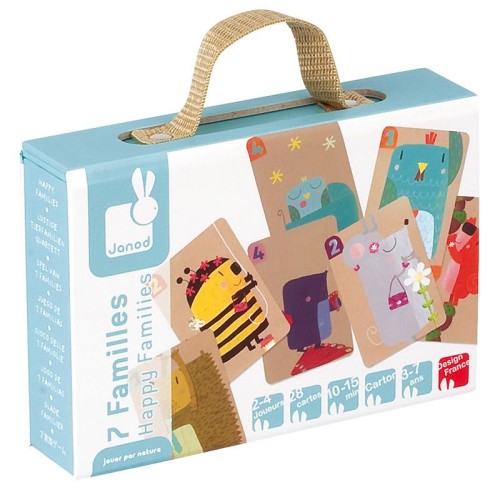Janod Karty Rodziny Zwierząt 28 kart 