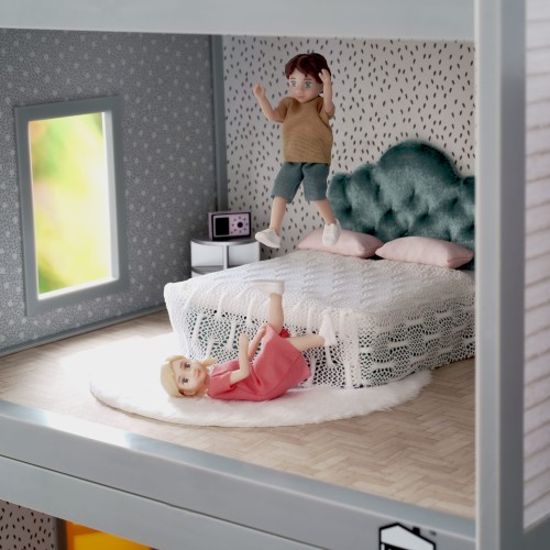 Zestaw mebli do sypialni do domku dla lalek | Lundby