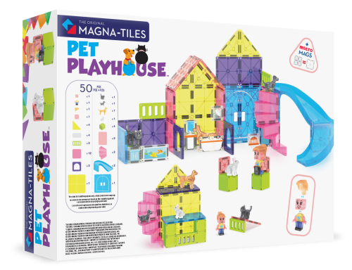MAGNA-TILES Klocki Magnetyczne Pet Playhouse 50 el. 3+