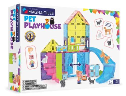 MAGNA-TILES Klocki Magnetyczne Pet Playhouse 50 el. 3+