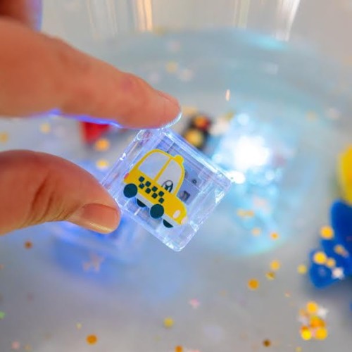 Glo Pals Kostki Świetlne Sensoryczne Autka 6el 3+