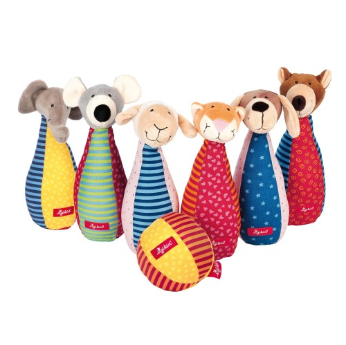 Sigikid Miękkie Kręgle Patchwork 1+ Zabawka Rozwojowa