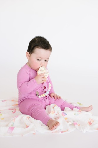 LouLou Lollipop Gryzak Silikonowy Ice Cream Truskawka 0+