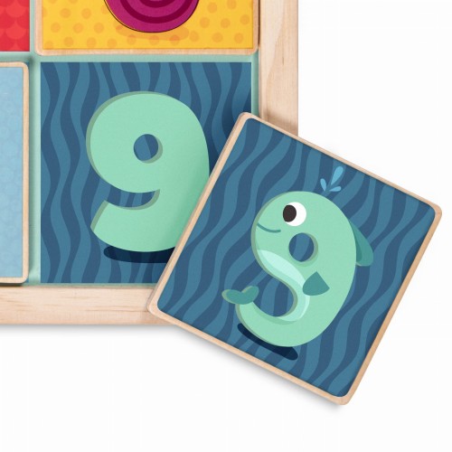 Count n’ Doodle – drewniana układanka magnetyczna – CYFERKI-ZWIERZĄTKA