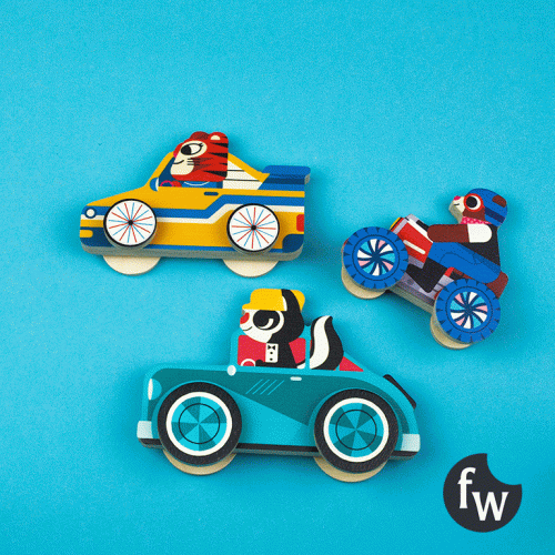 Djeco Drewniana Układanka Klipsy Edukacyjna 3+