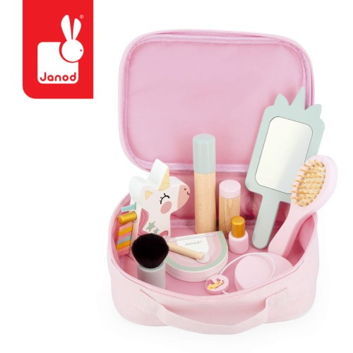 Janod Kosmetyczka Mała Miss Jednorożec 10 akc. 3+