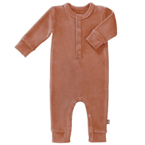 Fresk Rampers welurowy Ash rose 0-3m