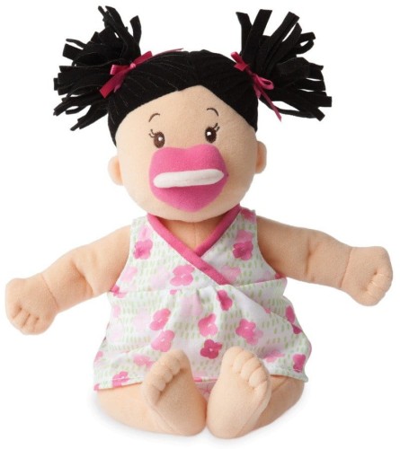 Manhattan Toy Lalka bobas brunetka ze smoczkiem 38 cm