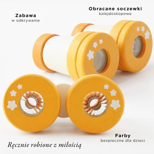 Le Toy Van Drewniana Lornetka Kalejdoskop Sensoryczna 18m+