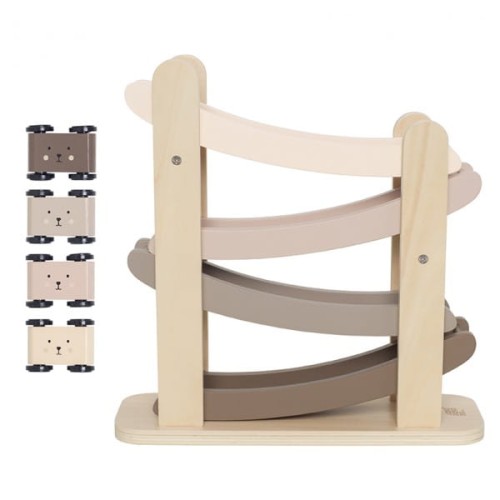 Drewniana zjeżdżalnia dla aut naturalna Jabadabadu