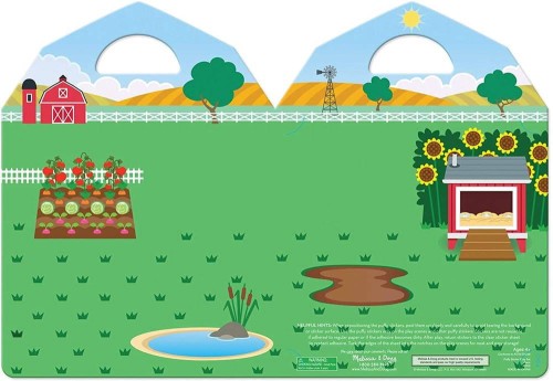 Melissa & Doug Zestaw Naklejek Farma Wielokrotnego Użytku 4+