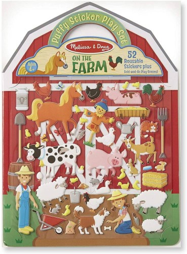 Melissa & Doug Zestaw Naklejek Farma Wielokrotnego Użytku 4+