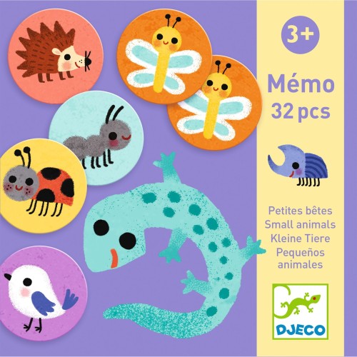 Djeco Gra Memo Małe Zwierzątka 32 karty 3+