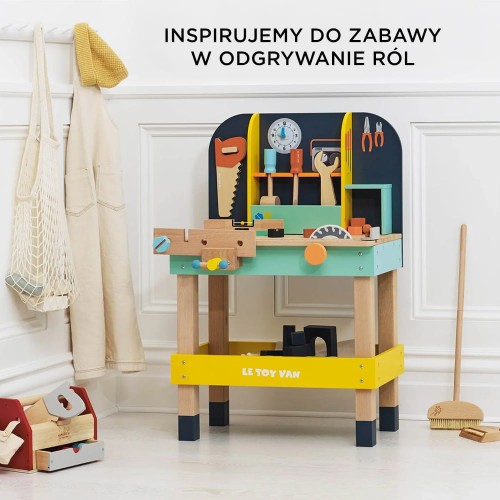 Le Toy Van Drewniany Warsztat Alexa Narzędzia 3+