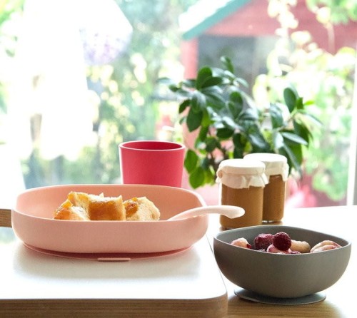 Beaba Miseczka Silikonowa z Przyssawką Szara 