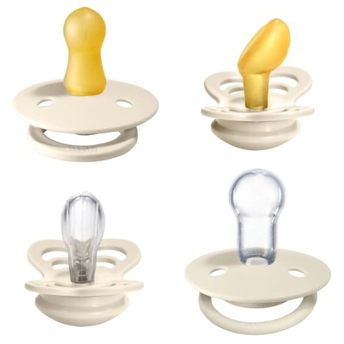 Bibs Try-It Pack Ivory Smoczki Niemowlęce 0+ | Zestaw Prezentowy