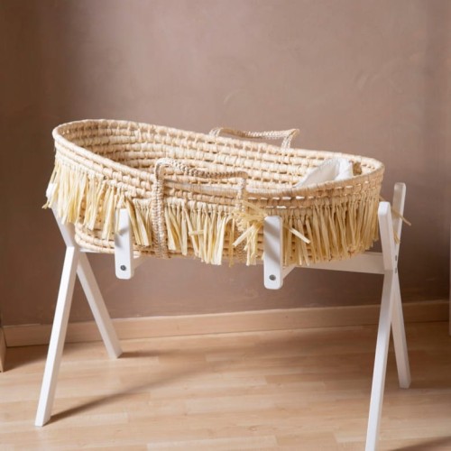 Childhome Kosz Mojżesza Boho z kukurydzy + materacyk 0+