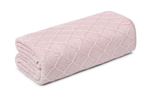 My Memi Kocyk Otulacz Wafer Pale Pink 90x90 0+