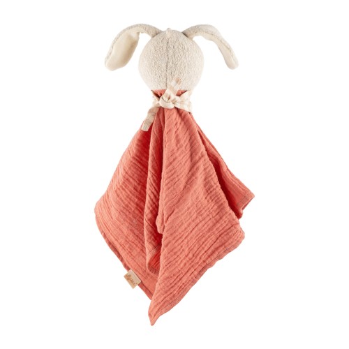 Pierwsza przytulanka – muślinowy komforter Króliczek, 36 cm | sigikid
