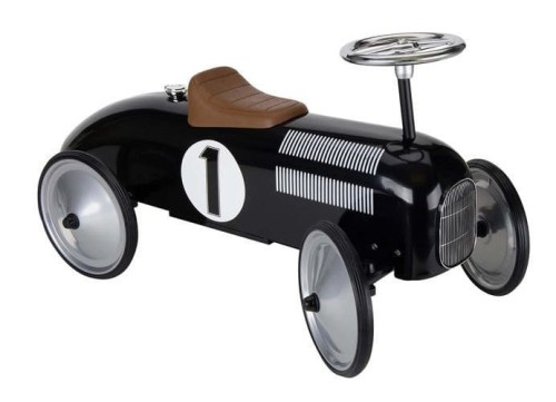 Goki Jeździk retro Formuła 1 metalowy czarny 1+