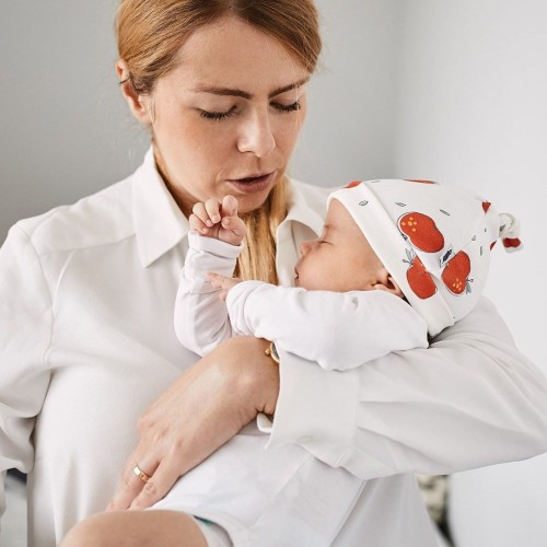 Apples&White Zestaw Czapeczek Niemowlęcych Bawełna 0m+