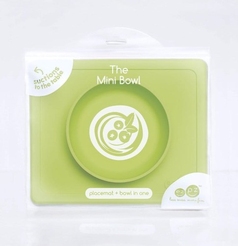 EZPZ Miseczka z Podkładką 2w1 Mini Bowl Zielona