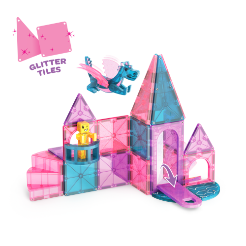 Magna-Tiles Klocki Magnetyczne Zamek 25 el. 3+