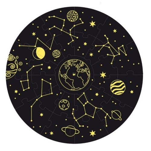 Goula Puzzle XXL Kosmos Świecące w Ciemności 3+