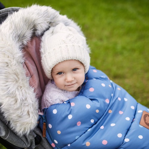 Śpiwór zimowy do wózka Dots 6-24m - Wodoodporny
