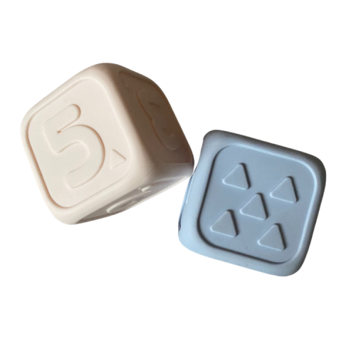 Jellystone Designs Kostki Edukacyjne Popielate 9m+